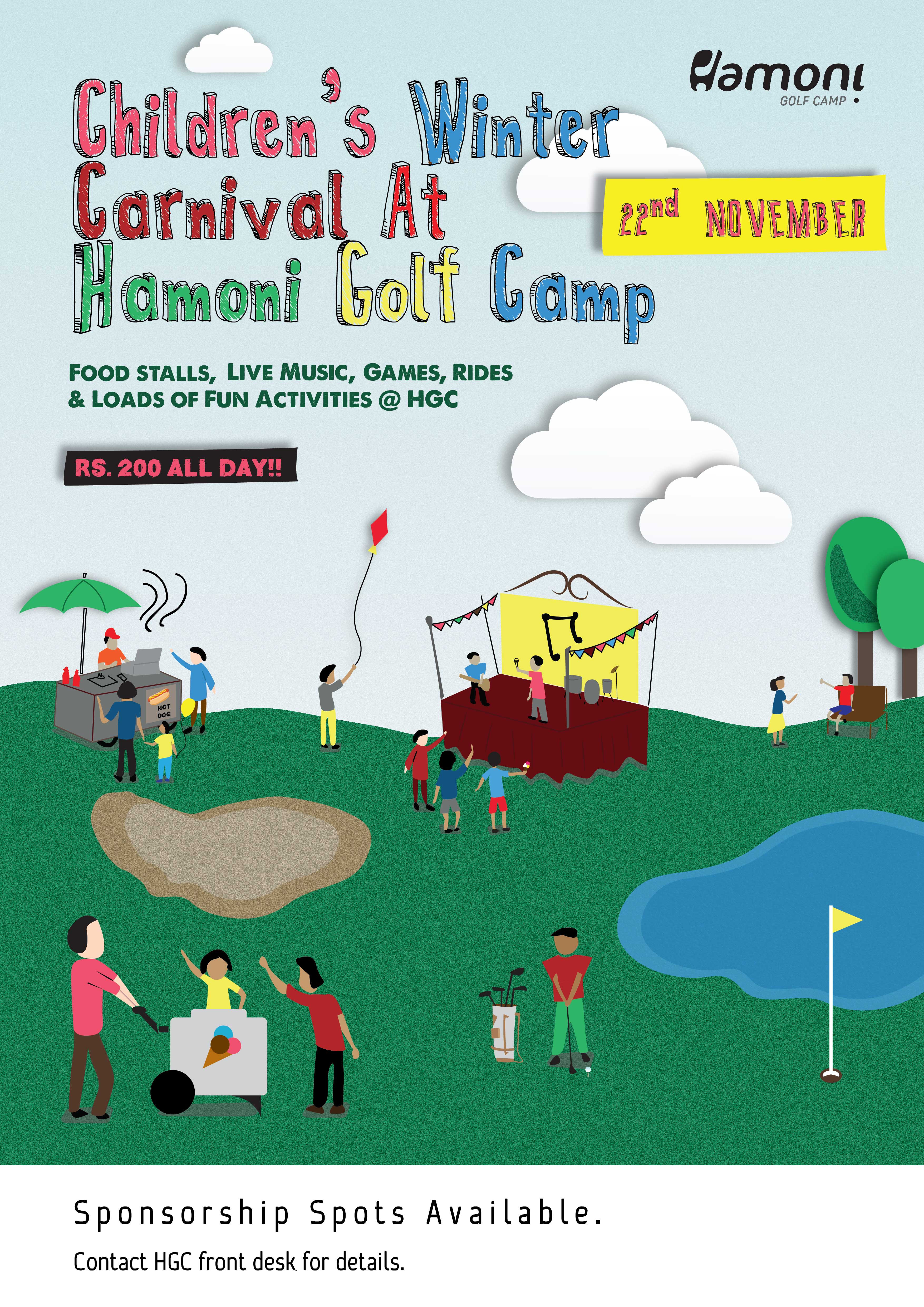 HAMONI GOLF CAMP – CHILDREN’S WINTER CARNIVAL 2015 !!